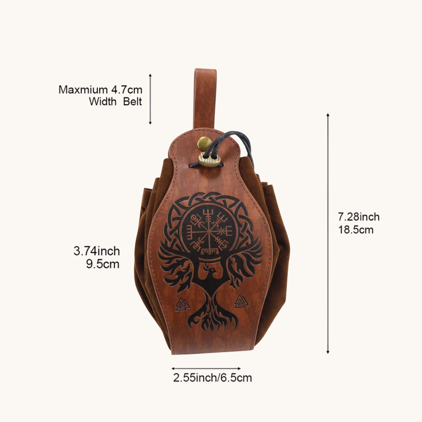 The Wanderer's Pouch Norse Belt Bag
