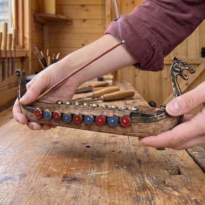Viking Longship Incense Burner