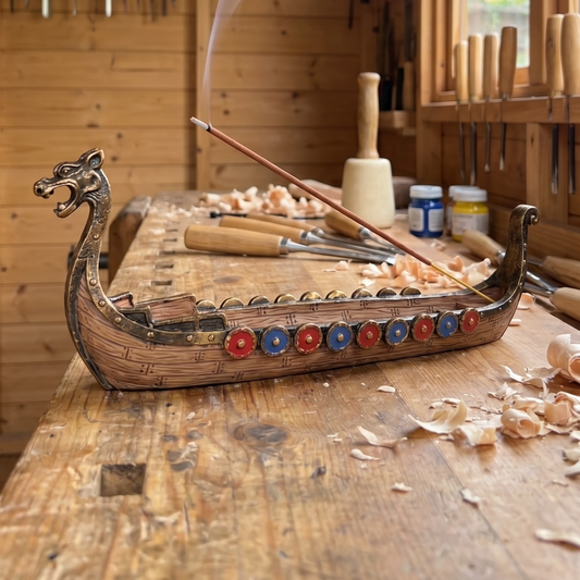 Viking Longship Incense Burner