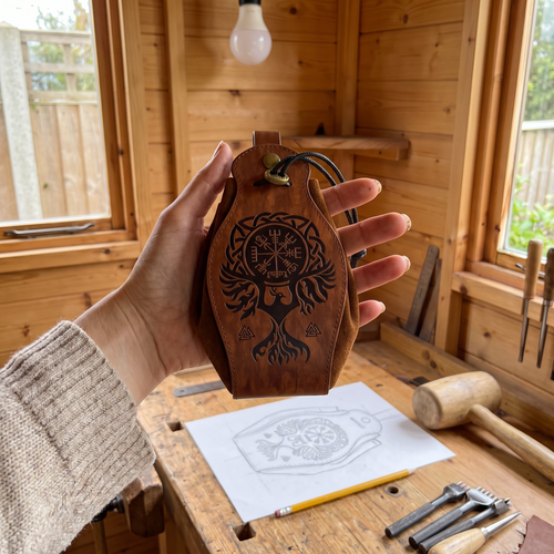 The Wanderer's Pouch Norse Belt Bag